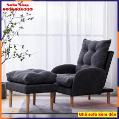 Ghế sofa thư giãn, ghế lười kèm đôn ngả thành giường đa năng, 3 mức điều chỉnh ghế, có thể tháo ra vệ sinh