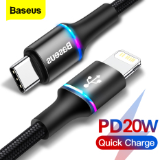 Cáp sạc nhanh Baseus PD 20W dành cho iPhone 13 Pro Max 12 11 Pro Xs Max X 8 cộng với Cáp USB Type C to Lighting cho Cáp sạc dữ liệu iPad
