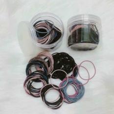 Hộp gồm 100 dây cột tóc nhiều màu cho mẹ và bé