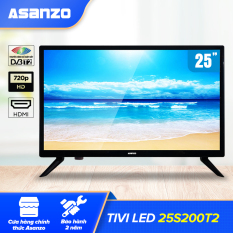 Tivi LED HD 25 Inch Asanzo 25S200T2 (HDMI VGA AV Truyền Hình Số Mặt Đất Âm Thanh Vòm Ảo Dolby) – Tivi Gía Rẻ Hàng Mới 100% Chính Hãng Bảo Hành 2 Năm