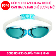 Kính bơi người lớn chính hãng POPO G300 kính bơi tráng gương chính hãng cho người lớn, trẻ em trên 8 tuổi mắt kính bơi cản tia UV hạn chế sương mờ