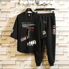 Bộ Quần Áo Thun Nam Tay Ngắn Quần Dài SUM 41 Thời Trang Sành Điệu SoYoung MEN QA 038C