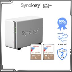 Combo Thiết bị lưu trữ NAS Synology DS220J kèm 2 ổ cứng HDD Toshiba N300 4TB – Hàng chính hãng