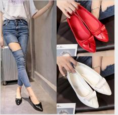 Giày bệt nơ siêu xinh, Giày búp bê da sang chảnh