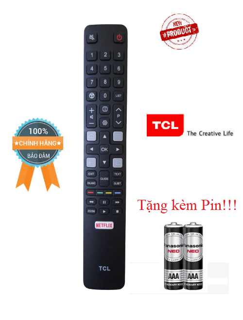 Điều khiển tivi TCL- Hàng chính hãng 100% Tặng kèm pin các dòng CRT LCD LED Smart TV