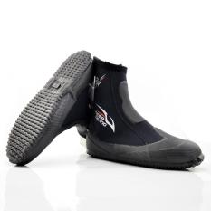 Giầy boots lặn biển, giầy lặn biển 5mm cao cổ giữ ấm chân DB151 POPO Collection ngăn nước tiếp xúc trực tiếp, có ngàm khóa chân nhái