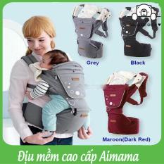 Địu em bé Bibomart- Địu Trẻ Em Cao Cấp Trợ Lực Aimama SIEU MEM – Dây Đai Bản To May Bằng Vải Khá Mềm, Có Thể Điều Chỉnh Phù Hợp Với Từng Giai Đoạn Phát Triển Của Bé – Địu Mềm, Địu Mềm Trẻ Em Cao Cấp