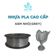 Nhựa PLA in 3D xám nhũ, mực in 3d prusament galaxy grey.