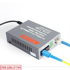 Thiết Bị Chuyển Đổi Quang Điện 1 Sợi Media Converter 1FO 1Q 1LAN 100Mbps Netlink HTB-3100AB