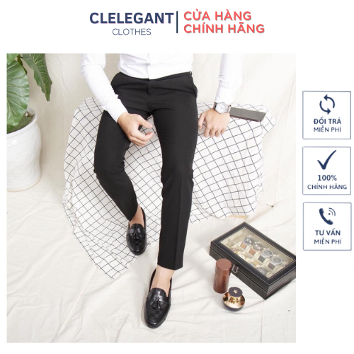 Quần âu nam, Quần tây nam phong cách Hàn Quốc, From Slimfit chuẩn đẹp, Co giãn nhẹ cùng chất vải...