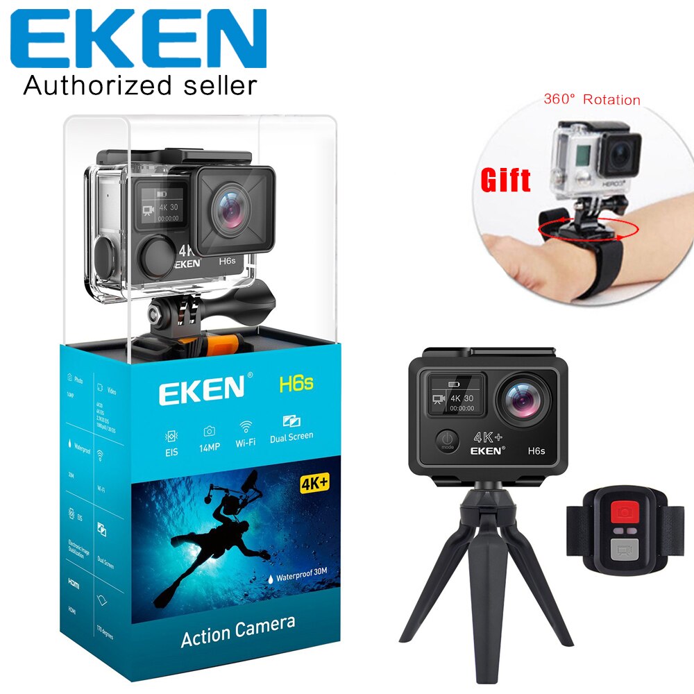 Camera hành động Sport cam chống rung Wifi ULTRA HD EKEN H9R, Bộ sp Camera hành trình eken h9r plus,...