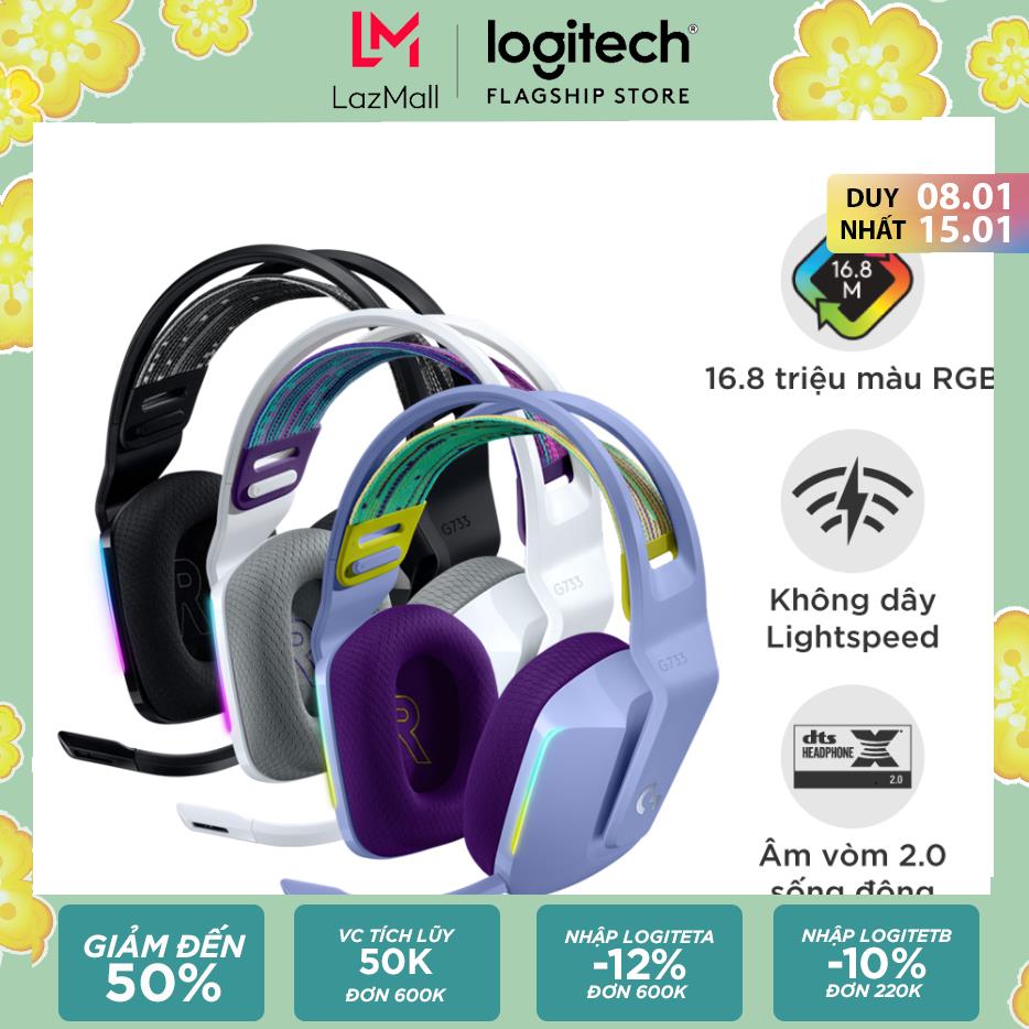 [Nhập LOGITETA giảm 12%] [Trả góp 0%]Tai nghe game không dây Lightspeed Logitech G733 - Headband tùy chỉnh, RGB Lightsync,...