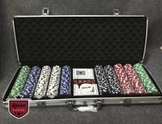 Bộ Vali 500 phỉnh poker không số ( chip poker ) P-01 Full ảnh thật