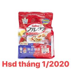 Ngũ cốc Calbee trái cây sấy khô hsd tháng 01/2020 nội địa Nhật