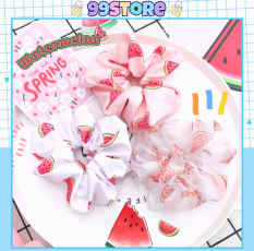 Cột Tóc Vải Scrunchies – Dây Buộc Tóc Scrunchies ( Dưa Hấu )