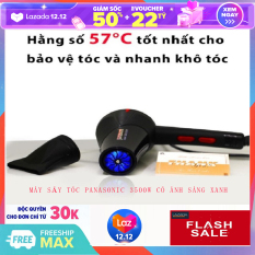 Máy sấy tóc 2 chiều Panasoni công suất 3500W có ánh sáng xanh kháng khuẩn – May say toc có đèn 3500W