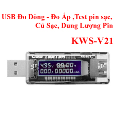 USB Đo Dòng – Đo Áp ,Test pin sạc, Củ Sạc, Dung Lượng Pin KWS-V21