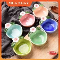 Bát Ăn Dặm Gốm Sứ Hoa Anh Đào Siêu Dễ Thương Đẹp Mắt 60ml KIDOTA