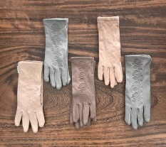 Combo 5 đôi găng tay dập in bông hồng ,vải cotton 100% co giãn , thấm hút mồ hôi tốt , nhiều màu , ảnh thật
