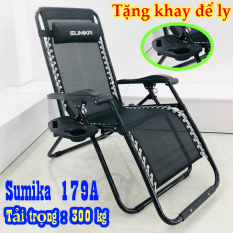 Ghế xếp thư giãn Sumika 179A NEW nhập khẩu 100% tiêu chuẩn Châu Âu thiết kệ gọn nhẹ thông minh tiện lợi