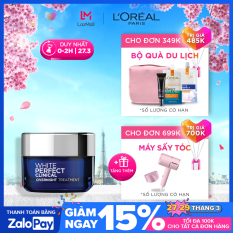 Kem dưỡng trắng mịn và giảm thâm nám ban đêm L’Oreal Paris WhitePerfect Clinical Night Cream 50ml (kem đêm)