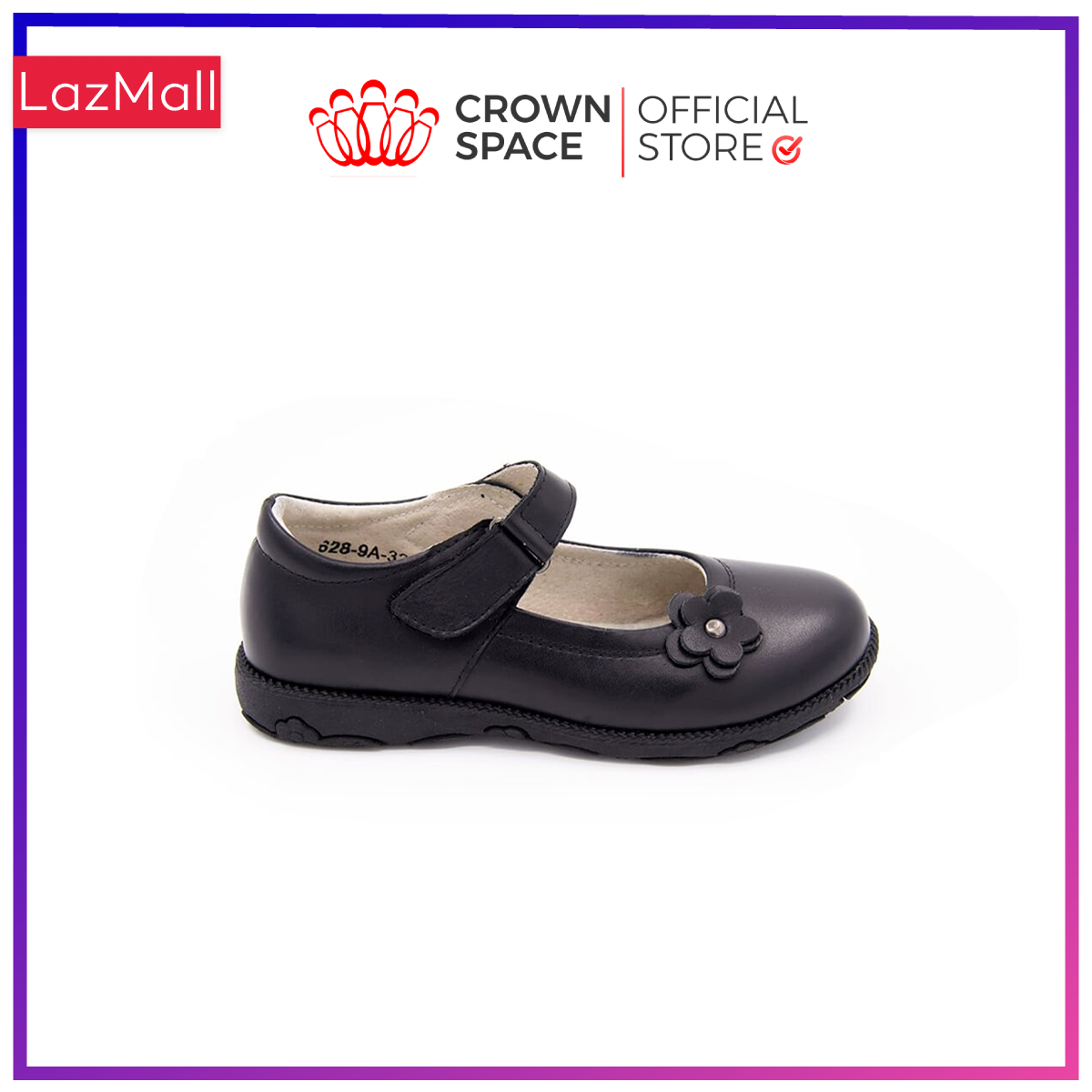 Giày Búp Bê Đi Học Bé Gái Crown Space UK School Shoes CRUK3039 Cao Cấp Nhẹ Êm Thoáng Mát Size 30-36/4-14 Tuổi