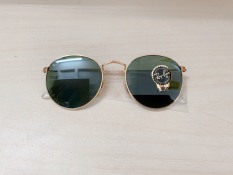 Kính RAY-BAN Round Flat Lenses Green Classic G-15 Unisex Sunglasses 53/21/145mm