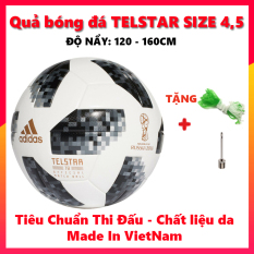 Quả Bóng Đá World Cup 2018 TELSTAR 18 ( Đủ Size ) Hàng Chuẩn 365 Tặng kèm Lưới + Kim bơm bóng