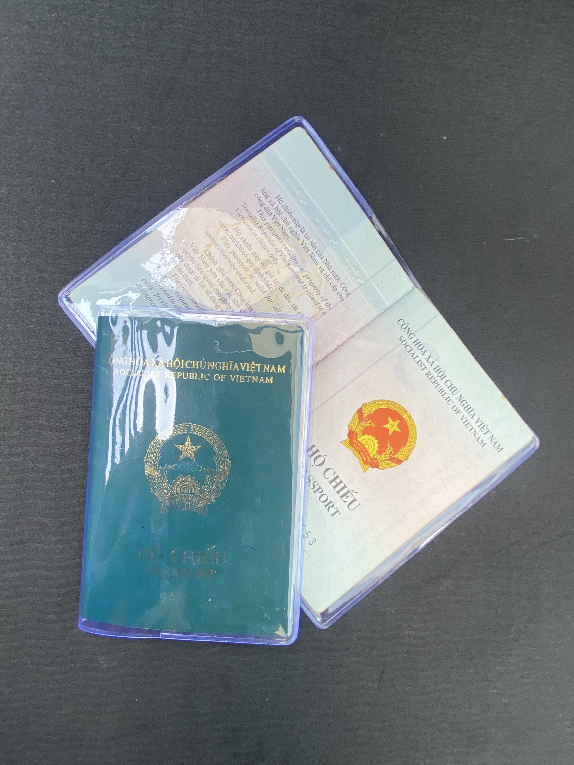 Vỏ Bọc Hộ Chiếu (Passport) Trong Suốt Bao Đựng Passport Nhựa PVC- THẻ CCCD