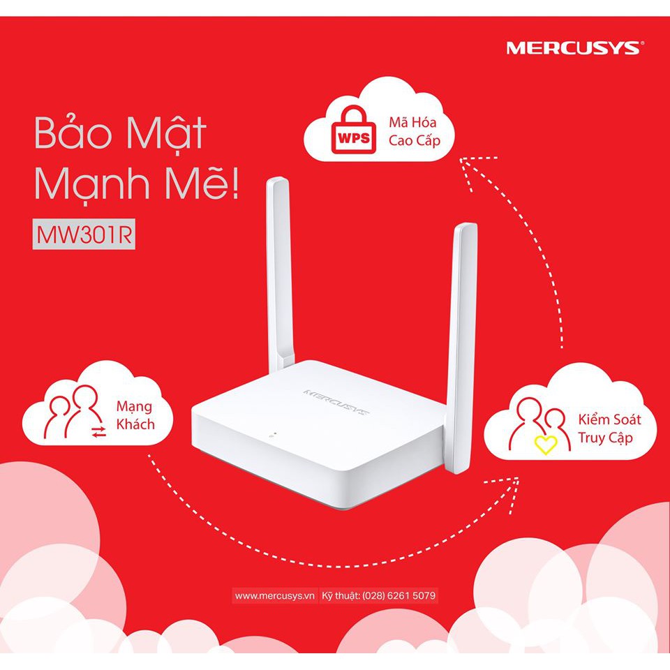 Mercusys mw301r bộ phát sóng wifi chuẩn n tốc độ 300mbps cam kết hàng đúng mô tả chất lượng đảm...