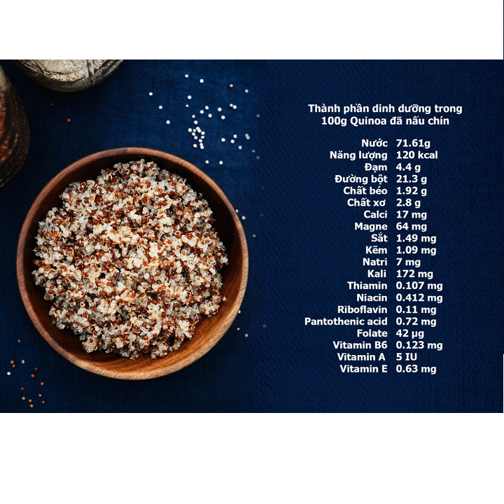 500G Hạt diêm mạch hữu cơ (Quinoa) nhập khẩu MỸ lon pet- VIETTINMART
