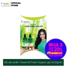 Bộ sản phẩm Travel Kit Fresh Organic gội xả 6g x 4 túi