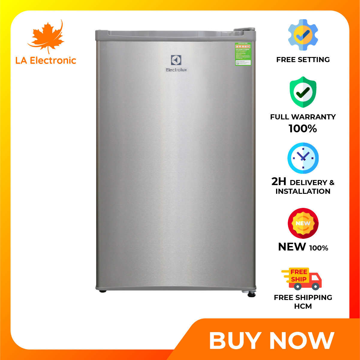 Tủ lạnh – Electrolux refrigerator 85 liters EUM0900SA – Free shipping HCM