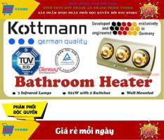Đèn Sưởi Nhà Tắm Kottmann Loại 3 Bóng Vàng – Làm Nóng Tăng Nhiệt Độ Giữ Âm Cho Phòng Tắm Vào Mùa Đông