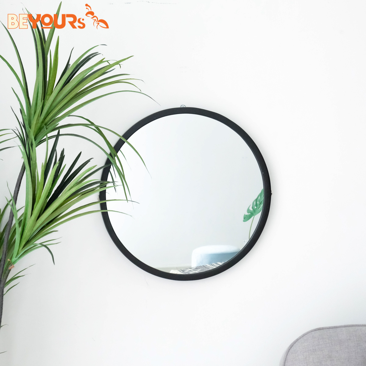 Gương Tròn Mia-Circle-Mirror Soi Treo Tường BEYOURs Khung Gỗ Decor - Trang Điểm - Nội Thất Kiểu Hàn