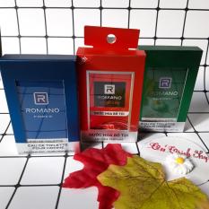 Combo 3 Nước Hoa Bỏ Túi Romano (18ml)- (Màu Đỏ- Xanh Dương-xanh Lá)