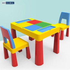 Bộ bàn chơi LEGO đa năng 2 ghế cho bé BBT Global BB106