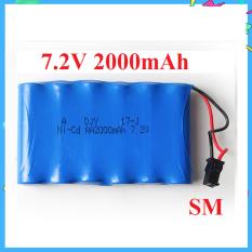 Pin sạc 7.2v 2000mAH cổng SM dùng cho xe ô tô điều khiển
