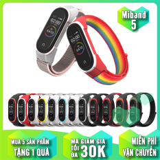 Dây thay thế Nylon mặt cao su cho Xiaomi Miband 5 – Mijobs