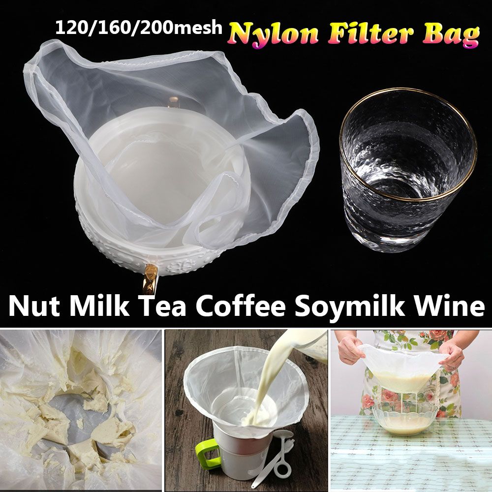 WUMENG Nước ép Lưới tốt Vải thưa sữa đậu nành Thực phẩm Colander Cà phê phin Túi lọc nylon Túi...
