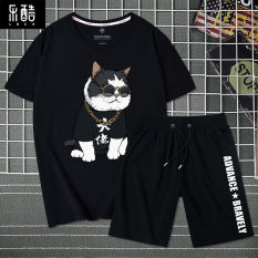 ĐỒ BỘ THỂ THAO NAM,SET BỘ THỂ THAO IN HÌNH CON MÈO ĐEO MẮT KÍNH SIÊU NGẦU TẬP GYM HAY ĐI CHƠI ĐỀU ĐẸP, MẪU MỚI NHẤT