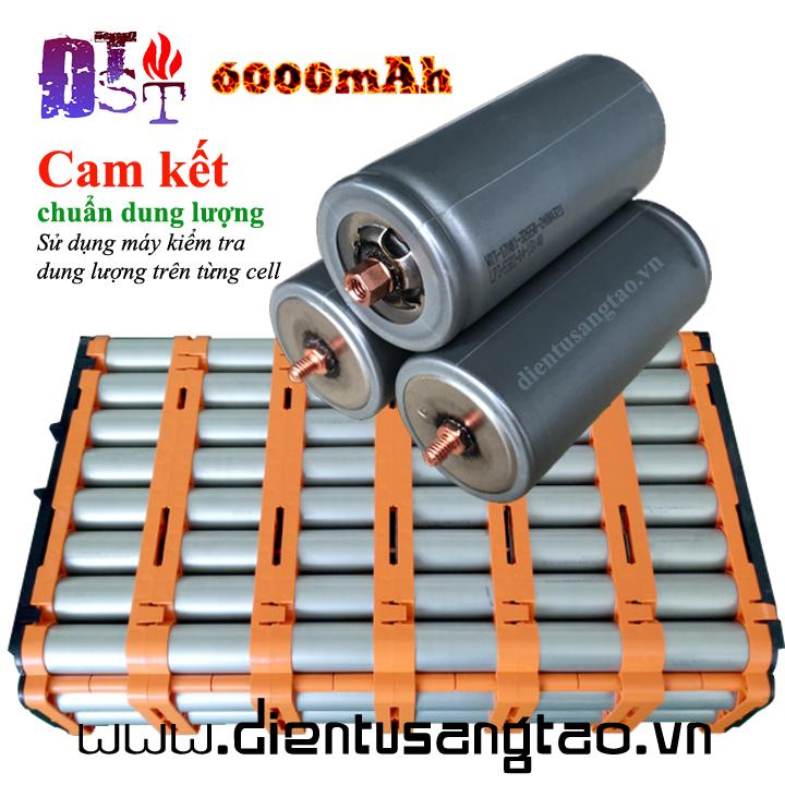 Pin lithium iron phosphate 32650 3.2V 6000mAh đầu vít