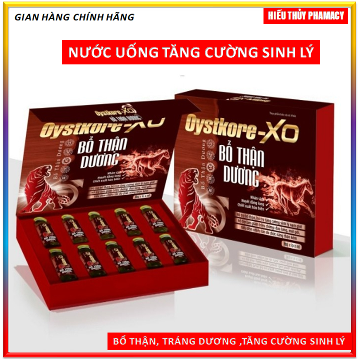 Nước Uống Tăng Cường Sinh lý Nam Oyst Kore – XO ,giúp Bổ Thận , Tráng Dương ,Tăng Cường Sinh Lý ,Kéo dài thời gian Quan Hệ ,Thành Phần Dâm Dương Hoắc ,Ba Kích,MaCa hoàn toàn Thảo Dược -Hộp 10 lọ- hộp 10 Lọ