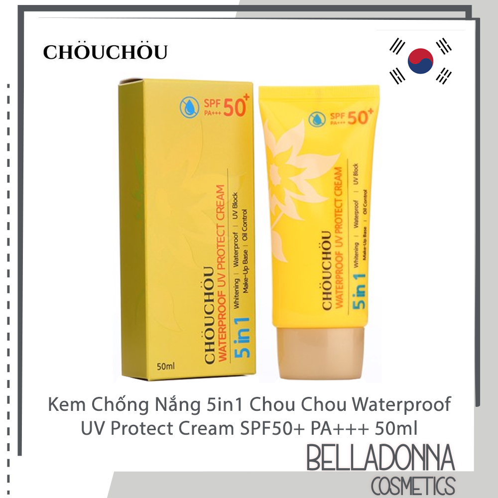 [HCM] Kem Chống Nắng 5in1 Chou Chou Waterproof UV Protect Cream SPF50+ PA+++ 50ml