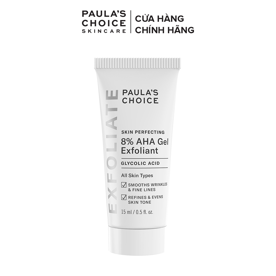Gel loại bỏ tế bào chết làm mềm và sáng mịn da Paula’s Choice Skin Perpecting 8% AHA Gel Exfoliant