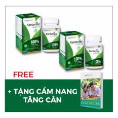 Bảng Giá 2 Hộp Tăng Cân Kentamax – Thảo dược từ thiên nhiên ( 90 viên / hộp ) + Tặng Cẩm nang tăng cân