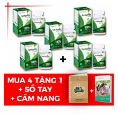 4 Hộp Tăng Cân Kentamax – Thảo dược từ thiên nhiên ( 90 viên / hộp ) +1 hộp cùng loại + Tặng Cẩm nang tăng cân