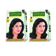 Bộ 2 hộp nhuộm tóc Streax Dark Brown (Đen tự nhiên)
