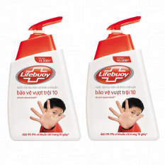 Bộ 2 Nước rửa tay Lifebuoy bảo vệ vượt trội 500g