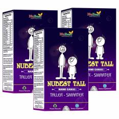 Bộ 3 hộp Viên uống chiều cao của Mỹ Nubest Tall x 60 viên (Tặng 01 hộp cùng loại)